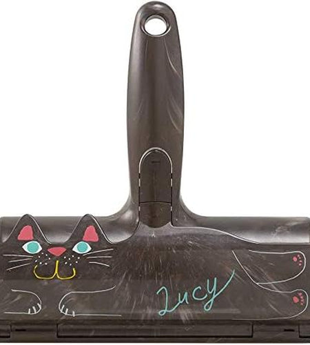 Pet Hair Remover Roller - Lint Roller for Pet Hair - Self Cleaning Dog & Cat Hair Remover - Remove Dog, Cat Hair from Furniture, Carpets, Bedding, Clothing and More. (Grey)