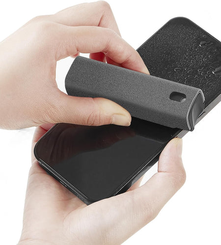 Touchscreen Mist Cleaner, Screen Cleaner, for All Phones, Laptop and Tablet Screens,Two in One Spray and Microfiber Cloth (Grey)