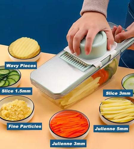 ChopMaster 6-in-1 Manual Vegetable Chopper – Ultimate Kitchen Slicer for Fast, Easy Prep Description: