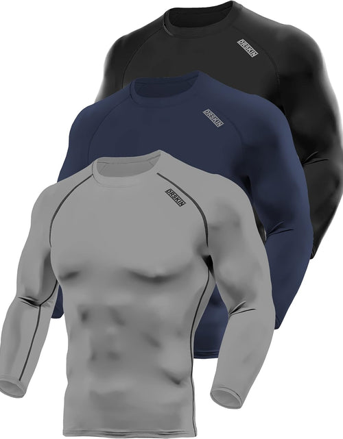 Load image into Gallery viewer, Men'S Long Sleeve Compression Shirts Top Sports Workout Running Athletic Gym Baselayer Dry Cool
