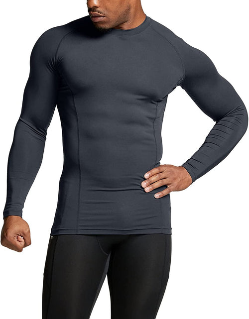 Load image into Gallery viewer, 1 or 3 Pack Men'S UPF 50+ Long Sleeve Compression Shirts, Water Sports Rash Guard Base Layer, Athletic Workout Shirt
