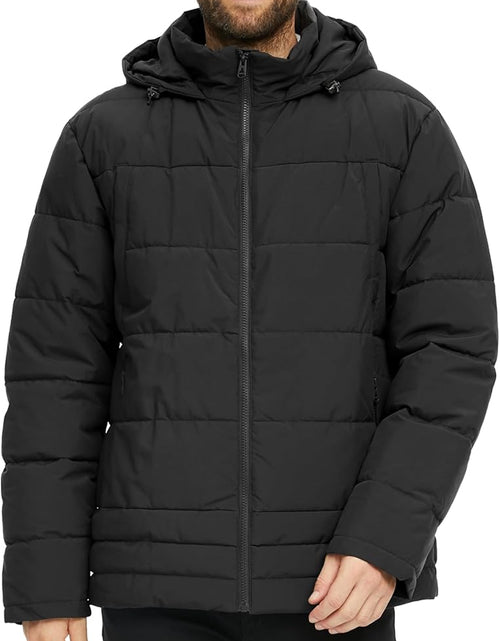 Load image into Gallery viewer, Men'S Thicken Puffer Jacket Insulated Water-Resistant Warm Winter Coat with Hood
