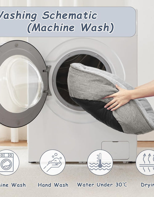 Load image into Gallery viewer, Cat Beds for Indoor Cats,Small Dog Bed,Cuddler Dog Beds,Calming Dog Bed Donut,Soft Anxiety Cozy Pet Beds,Puppy Bed for Small/Medium Dogs Washable round in Grey Color, PET
