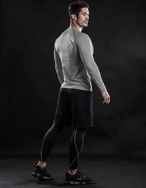 Load image into Gallery viewer, Men'S Long Sleeve Compression Shirts Top Sports Workout Running Athletic Gym Baselayer Dry Cool
