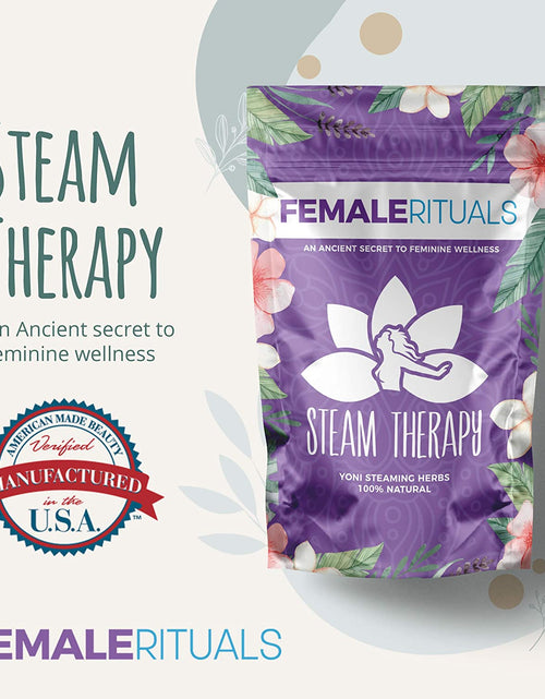 Load image into Gallery viewer, Yoni Steam Herbs - Natural Vaginal Steamer to Detox &amp; Cleanse - V Steam at Home Kit for Menstrual Support, PH Balance &amp; Dryness - Gentle Female Herbs
