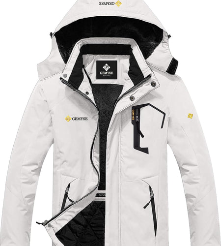 Men'S Mountain Waterproof Ski Snow Jacket Winter Windproof Rain Jacket