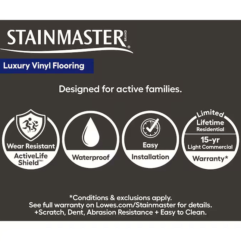 Russet 12-Mil X 7-In W X 48-In L Waterproof Luxury Vinyl Plank Flooring ( 18.78-Sq Ft Carton )