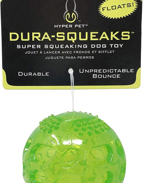 Load image into Gallery viewer, Durasqueak Dog Ball Dog Toys (Interactive Dog Toys That Float&amp;Squeak) Squeaky Dog Toys&amp;Dog Balls for Playing,Fetching&amp;Retrieving-Great Alternative to Traditional Tennis Balls Green 2.5 Inch
