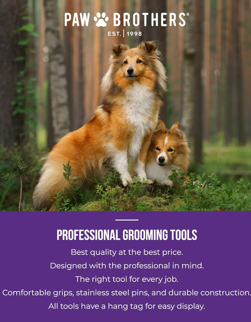 Load image into Gallery viewer, Paw Brothers Slicker Dog and Cat Grooming Brush for Professional Pet Groomers - Easy to Use - Comfortable - Removes Long and Loose Hair
