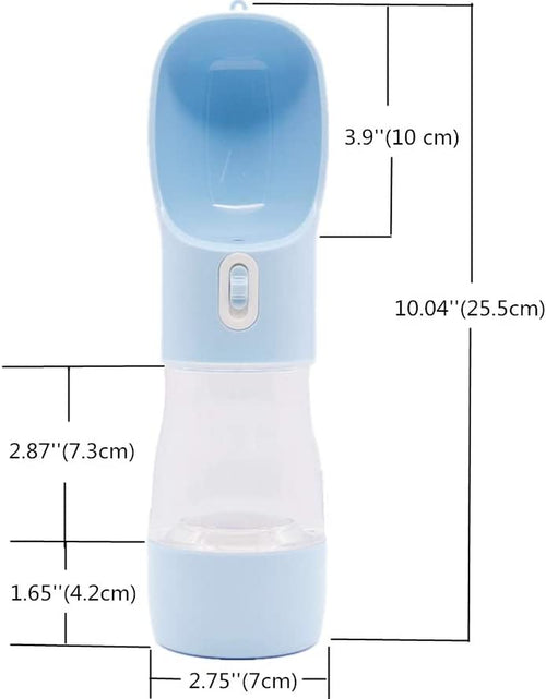Load image into Gallery viewer, Portable Dog Water Bottle - Multifunctional Outdoor Pet Dispenser for Walking Traveling Hiking Dog&amp;Cat Drinking Bottle and Dish Bowl -Blue
