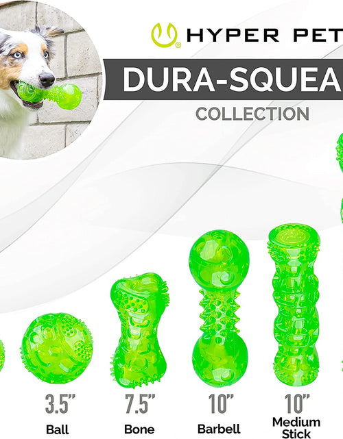 Load image into Gallery viewer, Durasqueak Dog Ball Dog Toys (Interactive Dog Toys That Float&amp;Squeak) Squeaky Dog Toys&amp;Dog Balls for Playing,Fetching&amp;Retrieving-Great Alternative to Traditional Tennis Balls Green 2.5 Inch

