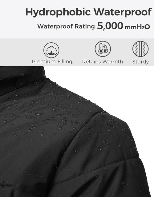 Load image into Gallery viewer, Men'S Thicken Puffer Jacket Insulated Water-Resistant Warm Winter Coat with Hood
