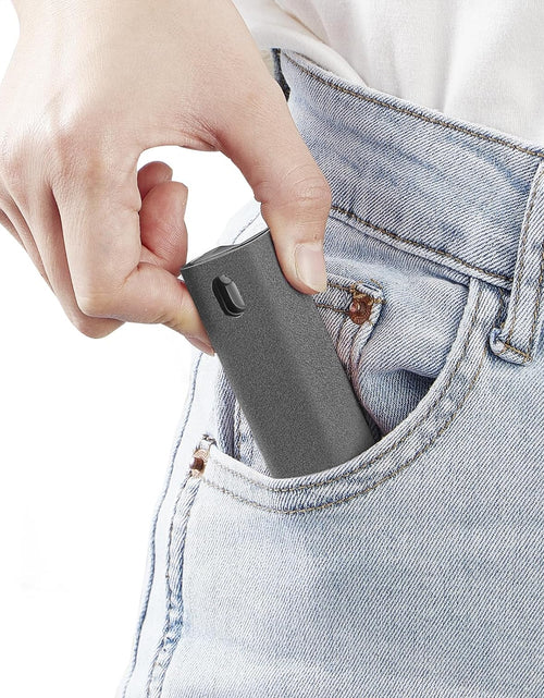 Load image into Gallery viewer, Touchscreen Mist Cleaner, Screen Cleaner, for All Phones, Laptop and Tablet Screens,Two in One Spray and Microfiber Cloth (Grey)
