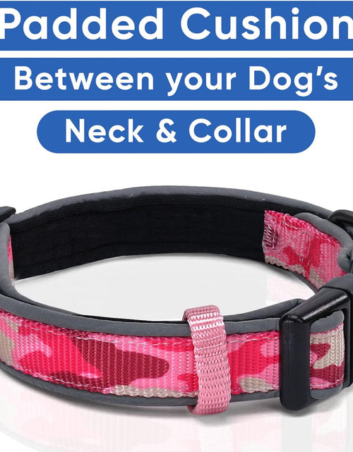 Load image into Gallery viewer, Camouflage Dog Collar Padded Dog Collar Reflective Dog Collar Puppy Collar Training Dog Collar Neoprene Collar Behavioral Dog Collar Camo Dog Collar
