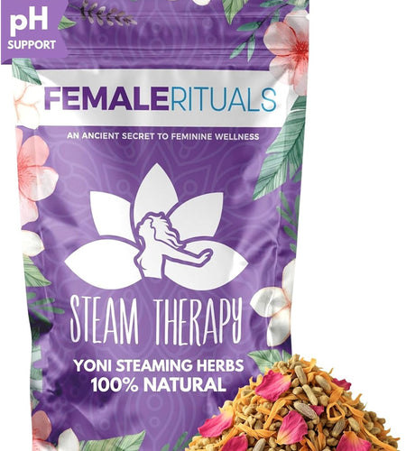 Yoni Steam Herbs - Natural Vaginal Steamer to Detox & Cleanse - V Steam at Home Kit for Menstrual Support, PH Balance & Dryness - Gentle Female Herbs