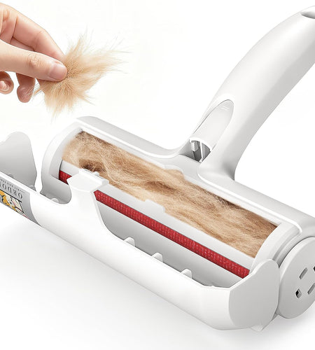 Reuseable Hair Remover -  Pet Hair Roller for Cat, Couch, Furniture, Carpet and Bedding, Portable Lint Rollers - Perfect Dog Fur Remover Tool